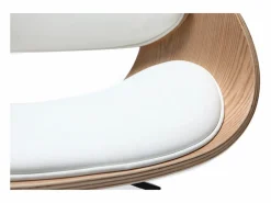 Miliboo Silla De Oficina|Silla de escritorio y madera clara con ruedas BENT