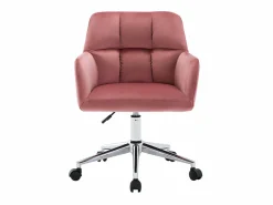 Vente-unique Silla De Escritorio|Silla de escritorio de terciopelo altura regulable PEGA