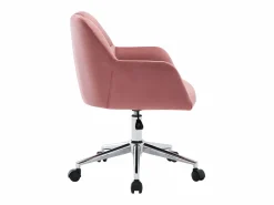Vente-unique Silla De Escritorio|Silla de escritorio de terciopelo altura regulable PEGA