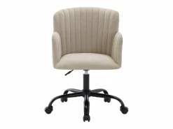 Silla de escritorio de tela y acero negro con altura ajustable - TOARA^Vente-unique New