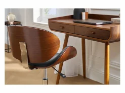 Silla de escritorio diseño y madera WALNUT^Miliboo