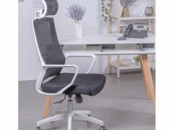 Nest Dream Silla De Escritorio|Silla de escritorio ergonómica en malla transpirable y reposacabezas ajustable - Mesh -
