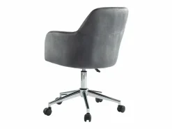 Silla de escritorio terciopelo ELEANA Altura ajustable^Vente-unique Hot