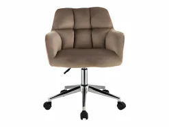 Vente-unique Silla De Escritorio|Silla de escritorio terciopelo altura regulable PEGA