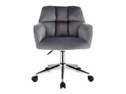 Vente-unique Silla De Escritorio|Silla de escritorio terciopelo altura regulable PEGA