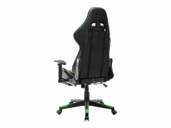 Silla de gaming con reposapiés cuero sintético negro y^vidaxl Discount