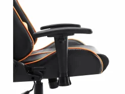 vidaxl Silla de gaming de cuero sintético negro y Naranja Outlet