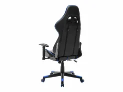 vidaxl Silla de gaming de cuero sintético negro y Azul Hot