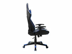 vidaxl Silla de gaming de cuero sintético negro y Azul Hot
