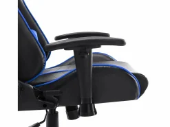 vidaxl Silla de gaming de cuero sintético negro y Azul Hot