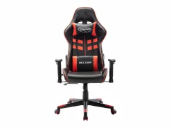 vidaxl Silla de gaming de cuero sintético negro y Rojo Online