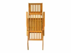 Tumbona|Silla de jardín con reposapiés y mesita madera maciza de acacia ES763821