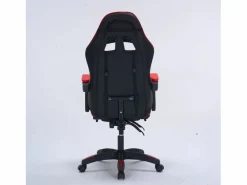 Concept-Usine Silla de Juego de Oficina Ergonómica Reclinable Negro y Rojo con Reposapiés y Cojines Negro / Rojo Outlet