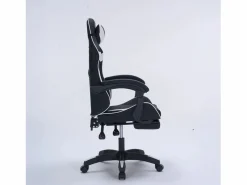 Concept-Usine Silla Gaming|Silla de Juego de Oficina Ergonómica Reclinable Negro y Blanco - Cómoda y con Estilo