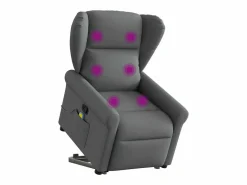 Sillón De Masaje|Silla de masaje reclinable de pie de tela gris oscuro SHL5630