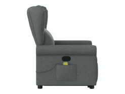 Sillón De Masaje|Silla de masaje reclinable de pie de tela gris oscuro SHL5630