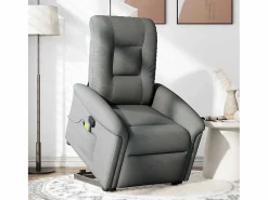 Silla de masaje reclinable de pie de tela gris oscuro SHL3439^ Clearance