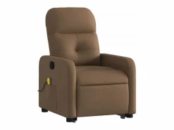 Sillón De Masaje|Silla de masaje reclinable de pie de tela marrón SHL8007