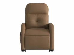 Sillón De Masaje|Silla de masaje reclinable de pie de tela marrón SHL8007