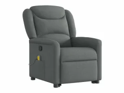 Silla de masaje reclinable de pie de tela gris oscuro SHL6255^ Clearance