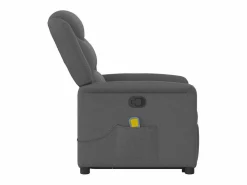 Silla de masaje reclinable de pie de tela gris oscuro SHL6255^ Clearance