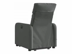 Silla de masaje reclinable de pie de tela gris oscuro SHL2074^ New
