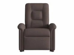 Sillón De Masaje|Silla de masaje reclinable de pie de tela marrón oscuro SHL3823