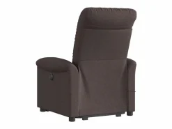 Sillón De Masaje|Silla de masaje reclinable de pie de tela marrón oscuro SHL3823