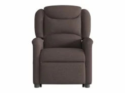 Silla de masaje reclinable de pie de tela marrón oscuro SHL6747 Marru00f3n Discount