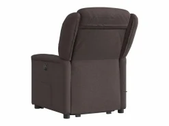 Silla de masaje reclinable de pie de tela marrón oscuro SHL6747 Marru00f3n Discount