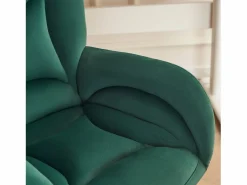 DripeX Silla de oficina - Velvet - - Altura ajustable - con ruedas giratorias y respaldo ergonómico - 62x64x88/97cm Verde Online