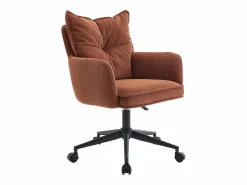 Silla de oficina ajustable de pana color y negro - BATARU de Pascal Morabito^Vente-unique Clearance