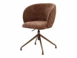 Vente-unique Silla De Escritorio|Silla de oficina altura ajustable en tela texturizada - DUMALI