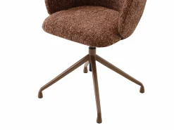 Vente-unique Silla De Escritorio|Silla de oficina altura ajustable en tela texturizada - DUMALI