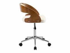 Rendez-Vous Déco Silla De Escritorio|Silla de oficina con ruedas en madera y PU - Louis