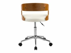 Rendez-Vous Déco Silla De Escritorio|Silla de oficina con ruedas en madera y PU - Louis