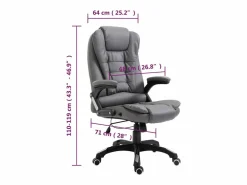 Silla de oficina de cuero sintético^vidaxl Best