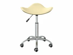 vidaxl Taburete De Oficina|Silla de oficina de cuero sintético color