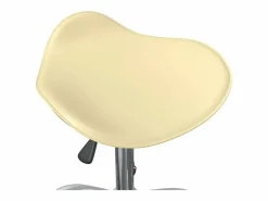 vidaxl Taburete De Oficina|Silla de oficina de cuero sintético color