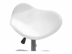 Clicnbuy Taburete De Oficina|Silla de oficina de cuero sintético