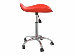Clicnbuy Silla de oficina de cuero sintético Rojo Best