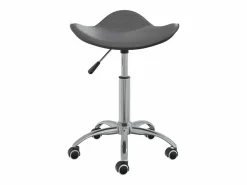 Clicnbuy Silla de oficina de cuero sintético Gris Online