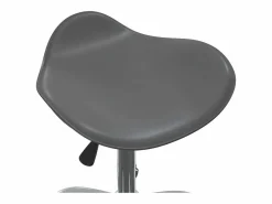 Clicnbuy Silla de oficina de cuero sintético Gris Online