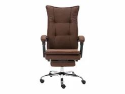 vidaxl Silla De Oficina|Silla de oficina de masaje de tela marrón