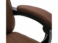 vidaxl Silla De Oficina|Silla de oficina de masaje de tela marrón