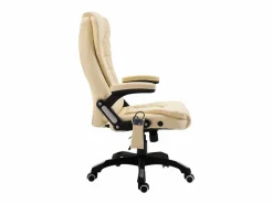 vidaxl Silla De Oficina|Silla de oficina de masaje de cuero sintético color
