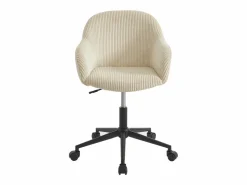 Vente-unique Silla De Escritorio|Silla de oficina de pana color - MARENZIA