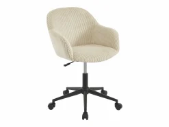 Vente-unique Silla De Escritorio|Silla de oficina de pana color - MARENZIA