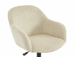 Vente-unique Silla De Escritorio|Silla de oficina de pana color - MARENZIA