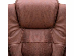vidaxl Silla De Oficina|Silla de oficina de piel de ante sintética marrón